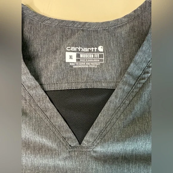 Carhartt Scrub Top Bundle XL Dog Park Print + Gray Force Modern Fit - Picture 11 of 11